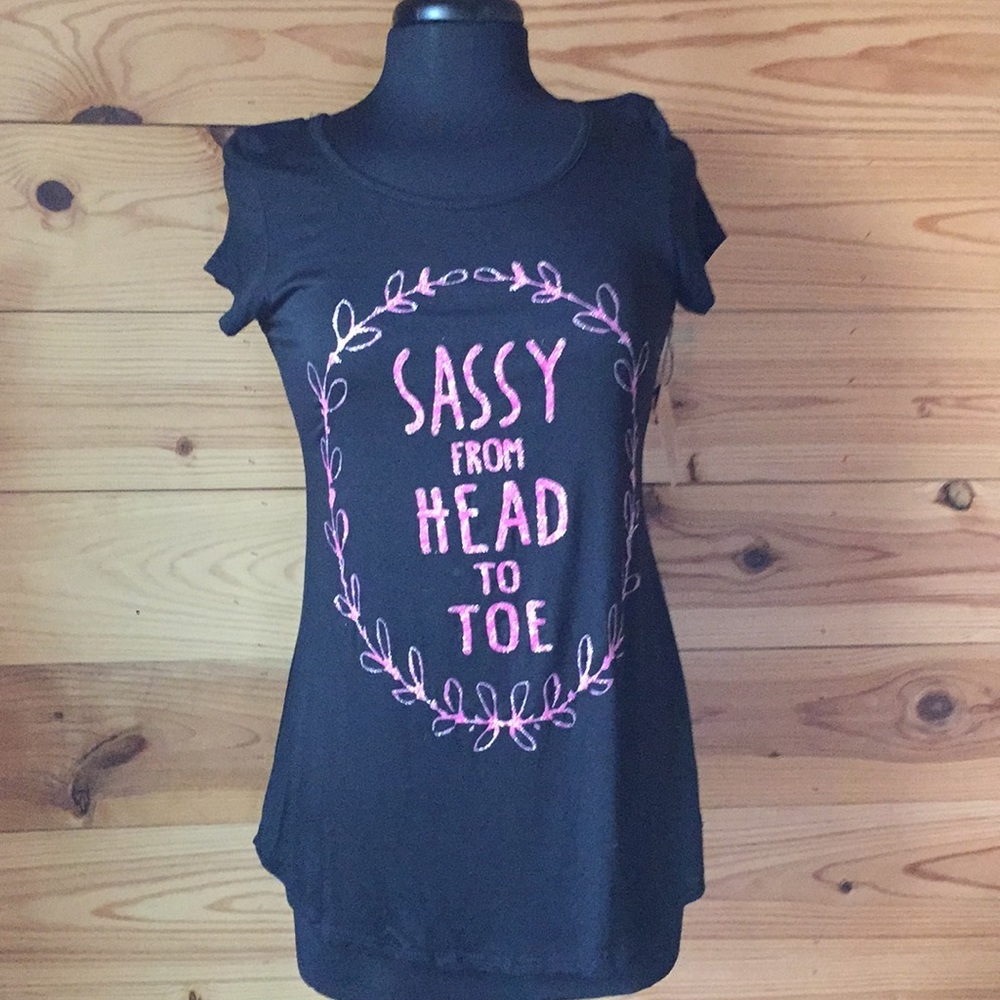 Black Sassy from Head to Toe Short sleeve t-shirt